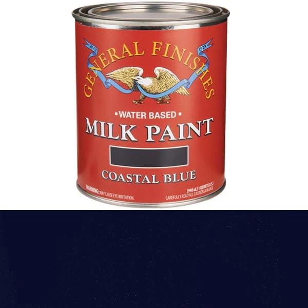 Milk Paint - Water Based - Color:Coastal Blue - Size:1 Quart